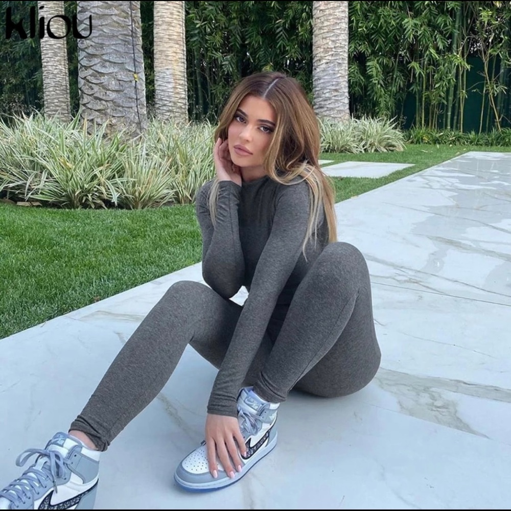Dray Gray zip up bodysuit